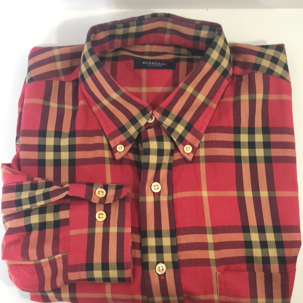 Aspen Burberry Men's Cotton Nova Button Down Shirt